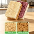 thumbnail image 5 of Natural Loofah Kitchen Sponges,Eco Compostable Cellulose Dish Washing Scrubbers,Non-Scratch Plastic-Free Cleaning Sponge Pads for Dishes,Pans,Sink,Cookware & Bathroom (Mixed 2 Pcs), 5 of 9
