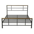 thumbnail image 5 of Clearance Metal bed with wood decoration（Queen size）, 5 of 9