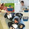 thumbnail image 5 of Salad Lunch Containers To Go, Salad Bowls With 3 Compartments, Salad Tupperware For Salad Toppings, 5 of 5