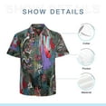 thumbnail image 7 of High Quality Hawaiian Shirts for Men Short Sleeve Aloha Beach Shirt Floral Summer Casual Button Down Shirts Blouses C6H63X, 7 of 7
