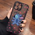 thumbnail image 3 of Case for iPhone Apple 14 13 11 12 MINI Pro XS Max XR X 7 8 SE 2022 2020 6 6S Plus Case Funda Shell Lilo & Stitch Cartoon Anime, 3 of 5