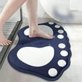 thumbnail image 2 of Non-Slip Absorbent Flannel Bath Mat for Bathroom Safety, Thickened Plush Feel, Machine Washable, Large Size, 2 of 8