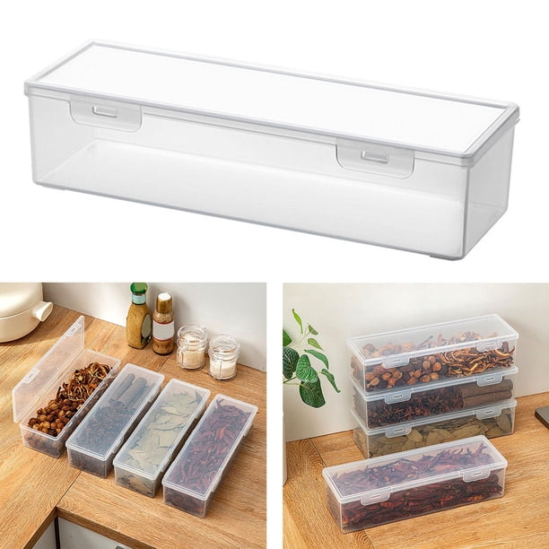 Contenedor de especias perfecl cocina caja de condimentos con tapa duradero