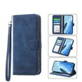 thumbnail image 3 of Funda Tipo Billetera para Xiaomi Redmi 15 4G Carcasa Abatible con Porta Tarjetas, Bolsillo para Efectivo, Soporte Ajustable, Cierre Magnético y Correa de Muñeca Azul, 3 of 6