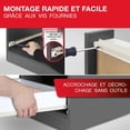thumbnail image 2 of yeuweold Set of 2 (1 pair) 350mm Drawer Slides - Sliding Drawer Rails, in White, Partial Extension Slide System - Easy Assembly Sliding Drawer Kit, 2 of 5