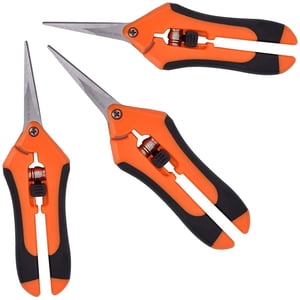3 Packs Pruning Shears Gardening Hand Pruning Snips with Straight Stainless Steel Precision Blades