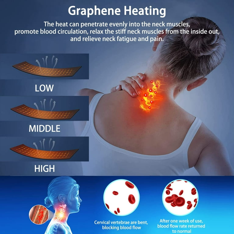 SCDJASM Neck Stretcher Neck Pain Relief Heated Cervical Traction Device  Pillow with Graphene Heating…See more SCDJASM Neck Stretcher Neck Pain  Relief
