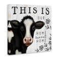 thumbnail image 2 of Stupell Industries Farmhouse Our Home Sweet Home Phrase Dairy Farm Cow Canvas Art, 24 x 24, by Elizabeth Tyndall, 2 of 7