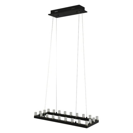 OVE Decors Gemma 22-Light integrated LED Black Pendant Light