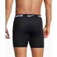 thumbnail image 4 of Men's Nike 3-Pack Dri-FIT Essential Microfiber Long-Leg 8" Boxer Briefs Color: Black Size: L, 4 of 4