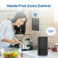 thumbnail image 4 of 2.4GHz WiFi Wall Touch Light Switch with Type-C USB Power Outlet Neutral Wire Required 1 Way Control Tempered Glass Panel Timing Light Switch APP Voice Remote Control Smart Home Devices, 4 of 8