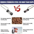 thumbnail image 4 of 4Pcs Fishing Flag Clips Sturdy Reliable Rust-proof Torsion Spring Marine Boat Clip Flagpole Lines Hardware Accessories, 4 of 7