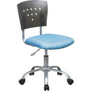 Angle View: Office Star Desk Chair, Blue