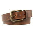 thumbnail image 2 of Mens Top Grain Leather Belts Casual Jeans Solid Belts for Men 1.5inch Width, 2 of 4