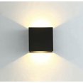 thumbnail image 2 of Aplique de pared LED BRILLAR Negro cuadrado 1 pieza, 2 of 5