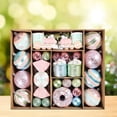 thumbnail image 4 of Juego de adornos de bolas de Navidad, colgantes con dijes, decoración navideña, decoraciones colgantes para de Navidad, corona, fiesta interior, 70 piezas, 4 of 4