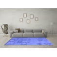 thumbnail image 3 of Ahgly Company Indoor Rectangle Patchwork Blue Transitional Area Rugs, 7' x 9', 3 of 4