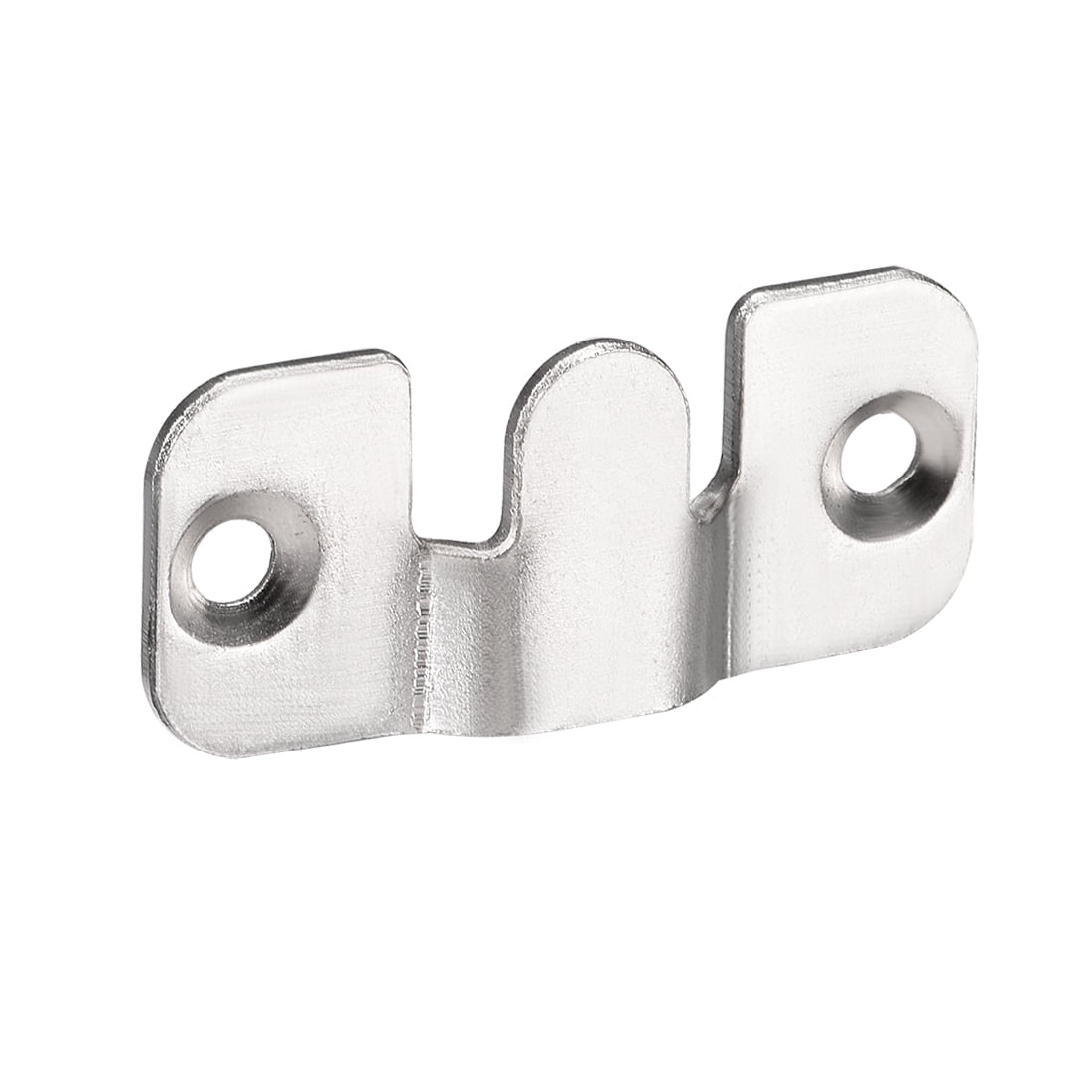 Uxcell Flush Mount Bracket, 1.73''x0.04'' Zinc Plated Wall Mount Clip Hook for Picture Frame Hanger 20 Pcs