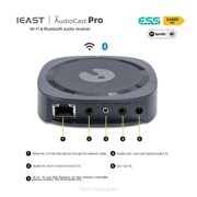IEAST AudioCast Pro M50 Multi‑Room WiFi & Bluetooth 5.0 Audio Receiver, ESS9023 DAC, 24‑Bit/192kHz Hi‑Res Streamer, AirPlay, Spotify Connect, DLNA, Tidal