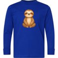 thumbnail image 3 of Inktastic Happy Sloth Long Sleeve Youth T-Shirt, 3 of 5