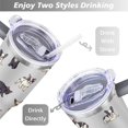 thumbnail image 5 of Gift for Dog Lovers Cute Dog Tumbler for Women - 40oz Dog Tumblers with Handle Straw and Lid Tumbler Cup Travel Coffee Mug, 5 of 7
