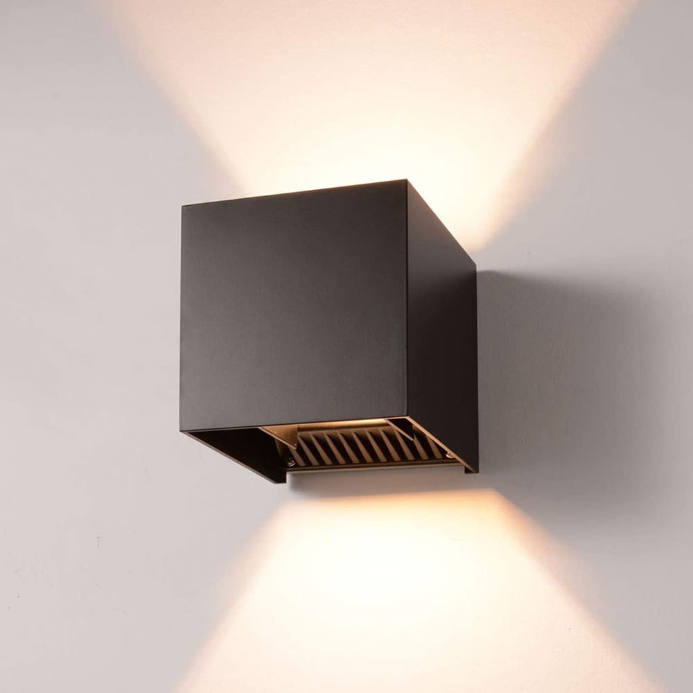 12W Outdoor Light Fixture Dusk to Dawn Outdoor Lighting,Exterior Modern Wall Waterproof Porch Light, Outside Light
