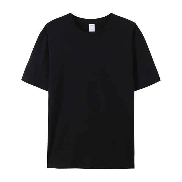 Camiseta 100% algodón orgánico con logotipo personalizado, venta al por mayor, camisas informales formales para hombre, talla grande, estampado de cuello mandarín corto de verano