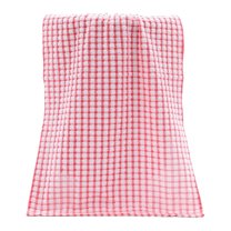 opvise Kitchen Wipes Sure Here's A Product Title for Listing Plaid Print Thickened Kitchen Towel Set Absorbent Cotton Towels for Dishes Furniture More Pink
