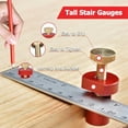 thumbnail image 2 of Stair Gauge for Framing Square & Rafter,Speed Gauges Grip Tall Stair Gauges Jig Stair Layout Adjustable 20mm, 2 of 10