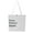 Cream With Navy, variant on Throw Fetchin' Repeat Embroidered Tote Bag