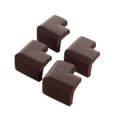 thumbnail image 1 of Protectores para esquinas de mesas y muebles Dream Baby Tee Zed Modelo Classic foam corner bumpers. Incluye 4 piezas. Color café, 1 of 4