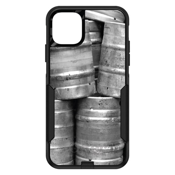 DistinctInk OtterBox Commuter Custom Case for Apple iPhone 15 (6.1" Screen) - Beer Kegs - Lightweight Grip