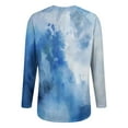 thumbnail image 6 of Endives Womens Long Sleeve Shirts Long Sleeve Crew Neck Shirts Gradient Color Basic Tee Soft Tops Blouse Womens T Shirts, 6 of 7
