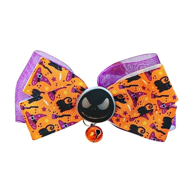 Halloween Pet Collar for Dogs and Cats Durable Chew Polyester Costume Accessory for Indoor Outdoor Use