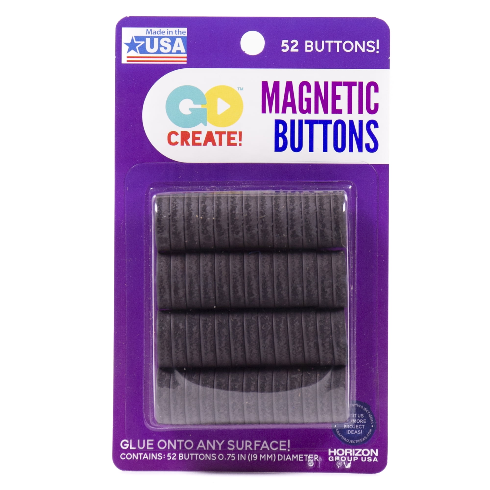 Go Create 19mm Magnets, 52 Count