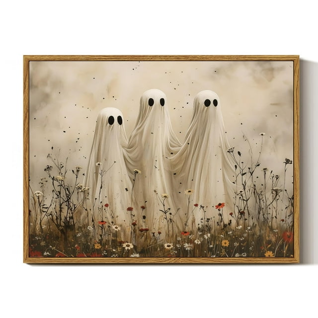 Cuadro mural en lienzo Simsea con fantasmas de Halloween, 30 x 40 cm