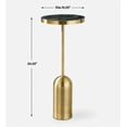 thumbnail image 3 of Uttermost Pascal Brass Drink Table, 3 of 5