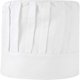 thumbnail image 1 of Gorro de chef alto, ajustable con elástico, ideal para hornear, cocinar, asar y hacer barbacoas, para adultos y niños, con parte superior de malla transpirable (blanco)., 1 of 5