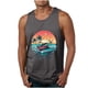 thumbnail image 1 of Tanques para Hombre para el Verano Solto Chaleco Impresión Deportivo Cuello Redondo, Casual, 1 of 4