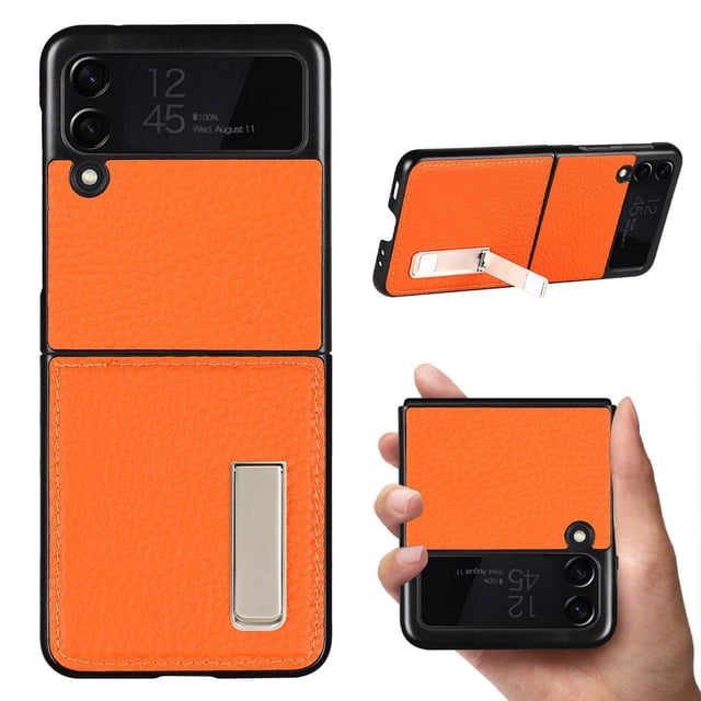 Funda protectora compatible con Samsung Galaxy Z Fold 3 Funda magnética para teléfono con soporte