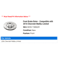 thumbnail image 2 of Front Brake Rotor - Compatible with 2016 Chevy Malibu Limited, 2 of 2