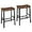 Rustic Brown + Black, variant on Bar Stools, Set of 2 Bar Chairs, 23.6 Inch Saddle Stools, Kitchen Counter Seat with Footrests, Industrial Barstools for Dining Room, Kitchen, Counter, Rustic Brown and Black BF02MD01