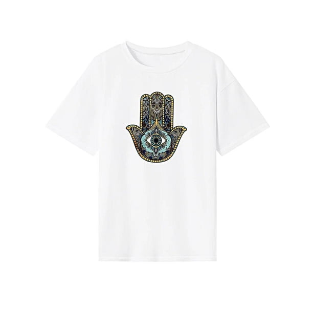 Camiseta de mujer con cuello redondo, camisetas clásicas de verano para desplazamientos, senderismo, viajes S