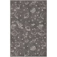 thumbnail image 2 of Unique Loom Whimsy Kids Collection Area Rug - Dreams (5' 3" x 8' Rectangle Gray/Ivory), 2 of 9
