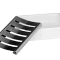 thumbnail image 4 of Jabonera de cerámica de acero inoxidable Sus304 para baño, jabonera de doble capa con drenaje automático, diga no al jabón esponjoso, fácil limpieza (blanco), 4 of 5