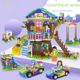 thumbnail image 1 of Serie de casas en el árbol de la buena amiga de una niña, compatible con juguetes de bloques de construcción creativos de partículas pequeñas LEGO, 1 of 5