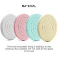 thumbnail image 4 of 4pcs Threaded Round Diatom Mud Mud Threaded Coaster Coaster Absorbent Coaster Cup Pad Cup Mat for Home Kitchen Office, 4 of 9