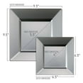 thumbnail image 2 of Smarty 6.5" Silver Square Disposable Plastic Cake/Salad Plates 120ct, 2 of 8