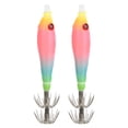 thumbnail image 1 of Cuttlefish Bait Hook, Built In Steel Wire Luminous Cuttlefish Hook Double Row Intensive  For Fishing Pink, 1 of 8