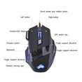 thumbnail image 1 of MesaSe Souris de Jeu Rétroéclairage 7 Couleurs DPI Réglable Filaire Optique PC Gamer Souris, 1 of 3